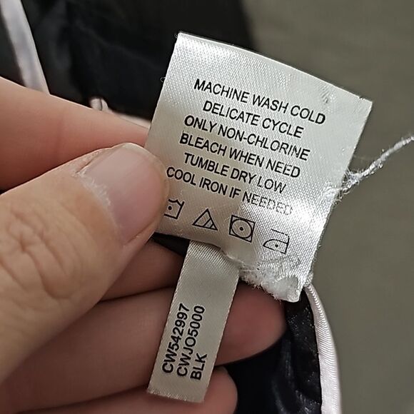 Calvin Klein Black Raincoat with Removable Hood size M/L - Picture 13 of 14